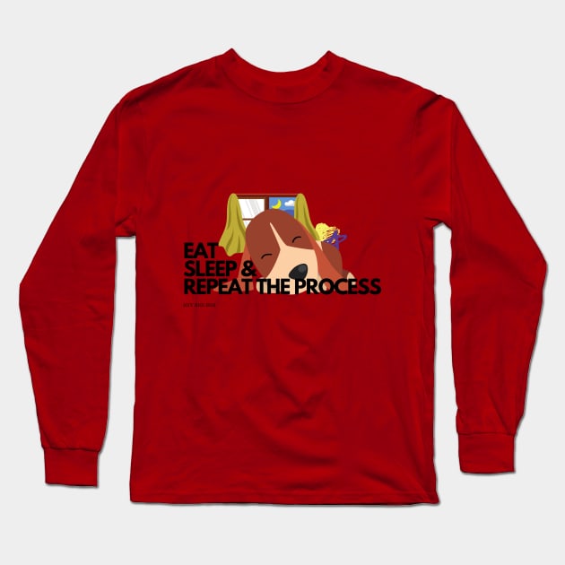 New Beagle Love Design Long Sleeve T-Shirt by Yesh Design Store